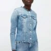 7 For All Mankind GIACCA SLIM ILLUSION BLISSFUL AZZURRO - Jeansjacke - Denim -7 For All Mankind d453439bb9524c948bddcef7fe35aa2b