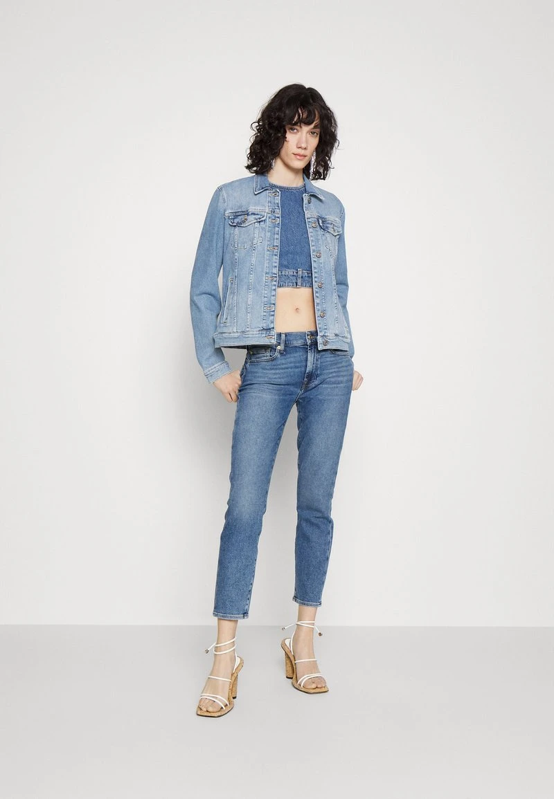 7 For All Mankind MODERN TRUCKER LUXVINLEG - Jeansjacke - Light Blue 4 7 For All Mankind MODERN TRUCKER LUXVINLEG - Jeansjacke - Light Blue – Bild 2