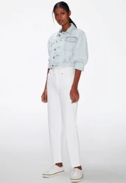 7 For All Mankind MALIA - Jeans Straight Leg - White -7 For All Mankind e65f24faf9114715815da458c13892eb