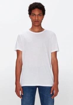 7 For All Mankind FEATHERWEIGHT - T-Shirt Basic - White