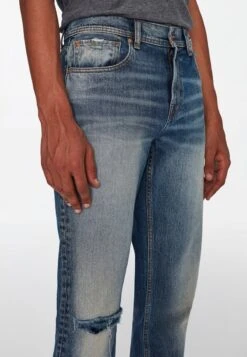 7 For All Mankind Jeans Straight Leg - Mid Blue -7 For All Mankind f8a5d5eaa30c44b5a697b836f4d7c775